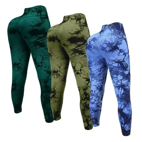 OVESPORT 3 Piece Workout Leggings Women's Size S Seamless Lifting High Waisted - Picture 2 of 7